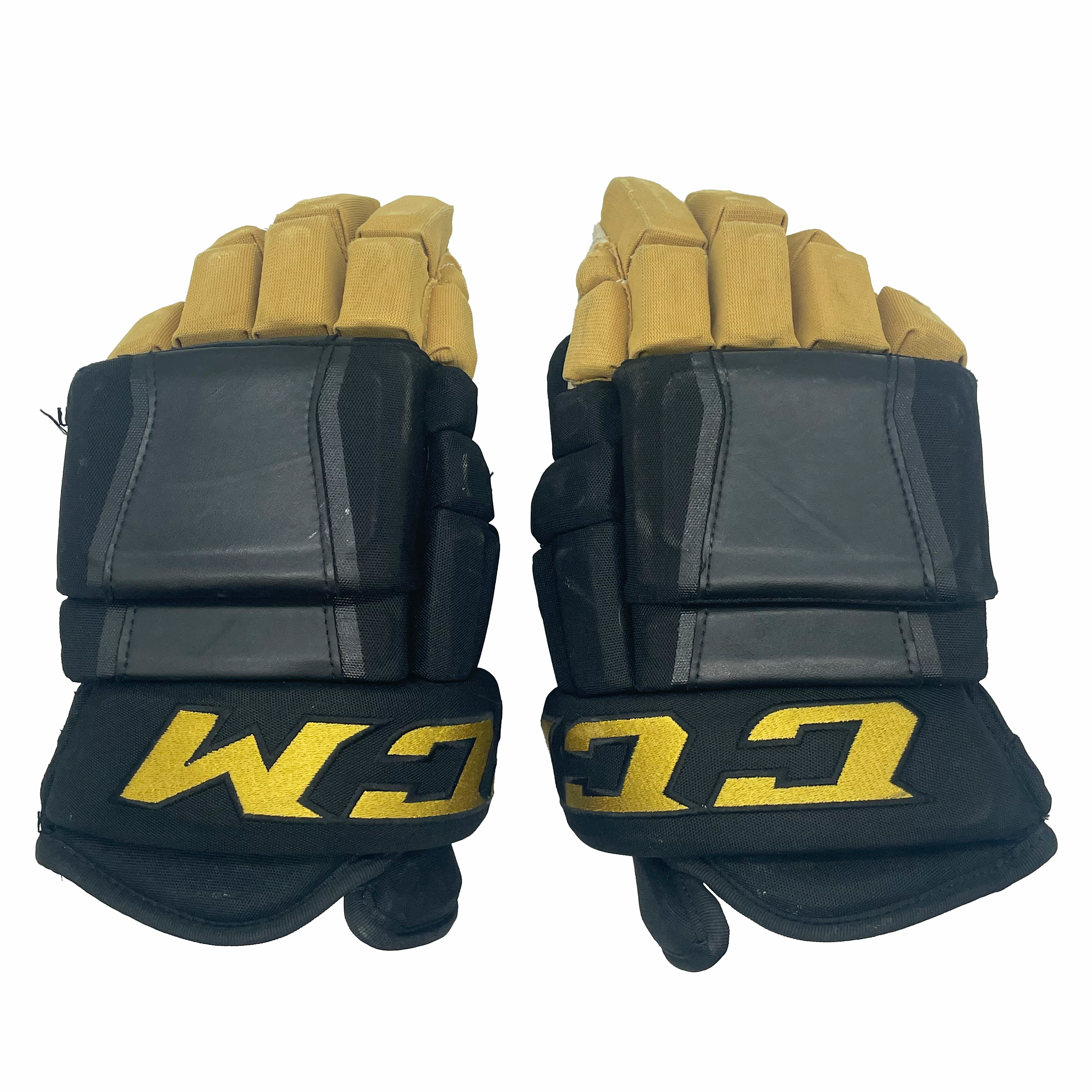 CCM HG97PP - Gant de hockey NHL Pro Stock d'occasion - Golden Knights de Vegas (noir/or)